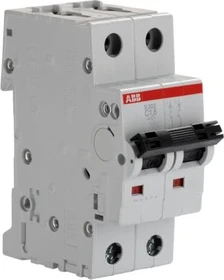 ABB S202 C06 Leitungsschutzschalter – 2-polig, 6A, Charakteristik C, 2CDS252001R0064 – Für Den Sicheren Stromkreis