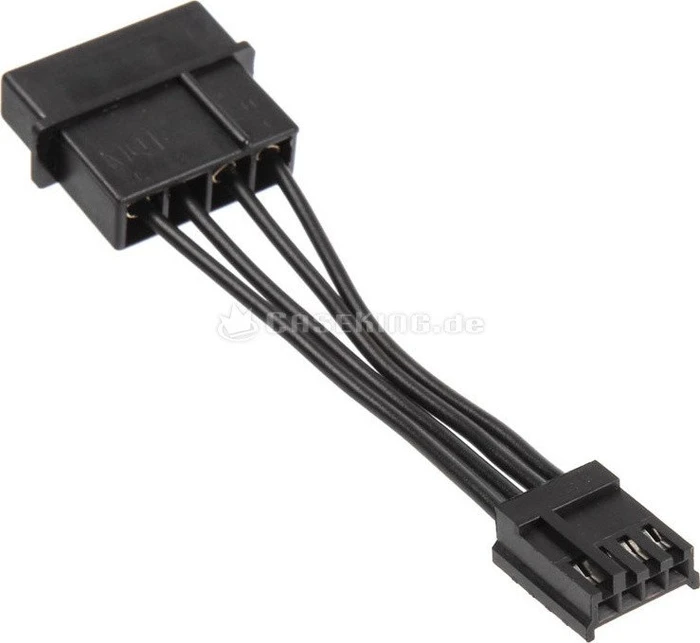 Kolink 4-Pin Floppy Buchse auf 4-Pin IDE Molex Stecker, Adapterkabel, 5cm