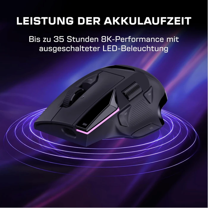 Turtle Beach Command Series MC5 Wireless Gaming Mouse, schwarz, USB/Bluetooth