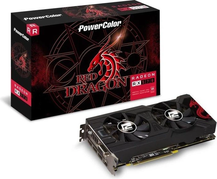 PowerColor Red Dragon Radeon RX 570, 8GB GDDR5, DVI, HDMI, 3x DP