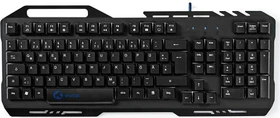 Nedis Gaming Tastatur, schwarz, LEDs RGB, USB, DE (GKBD200BKDE)
