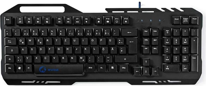 Nedis Gaming Tastatur, schwarz, LEDs RGB, USB, DE