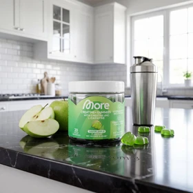 More Nutrition Creatine+ Gummies Green Apple, 60 Stück