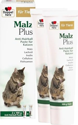 Doppelherz Anti-Hairball Complex für Katzen, Anti-Hairball Malzpaste