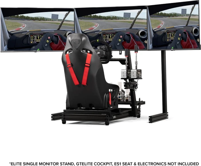 Next Level Racing Elite Freestanding Triple Monitor Stand Add-On Black Edition