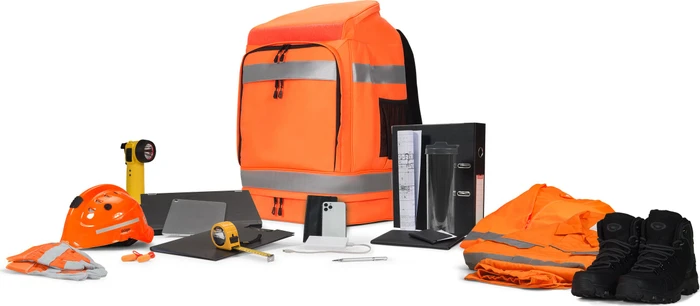 Dicota Hi-Vis 65 Liter, Notebook Rucksack, orange