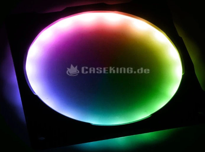 Phanteks Halos Lux Digital RGB LED 120mm Rahmen, Aluminium grau