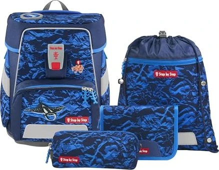 Step by Step Space Manta Rio Schulrucksack-Set, 5-tlg.