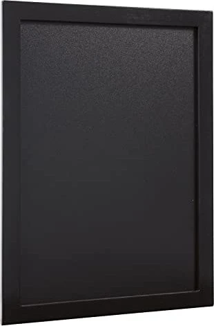 Securit Woody, Kreidetafel schwarzer Rahmen, schwarz, 30x40cm