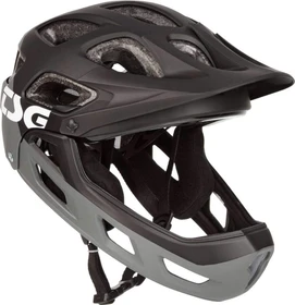 TSG Seek FR Fullface-Kinderhelm flow grey/black