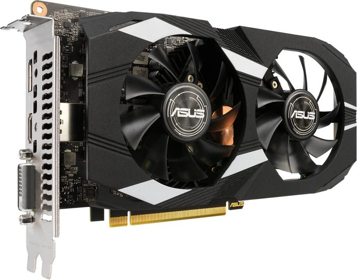 ASUS Dual GeForce GTX 1650 OC P, DUAL-GTX1650-O4GD6-P, 4GB GDDR6, DVI, HDMI, DP