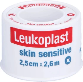 BSN medical Leukoplast skin sensitive weiß, 2.5cm x 2.6m, 1 Stück