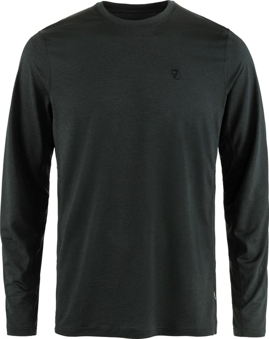 Fjällräven Abisko Day Hike Funktionsshirt langarm schwarz (Herren)
