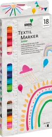 Kreul Textil Marker medium Junior 18 Farben, 18er-Set