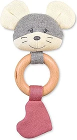 Sterntaler Holz Greifling GOTS Strick-Spielfigur Maus