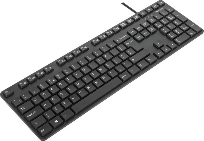 Targus Full sized Wired Keyboard and Mouse Combo, schwarz, USB, ES (AKM622ES) – Bild 3 von 12