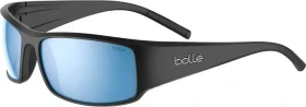 Bollé King black matte/sky blue polarized