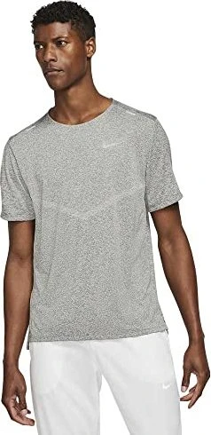 Nike Rise 365 Laufshirt kurzarm smoke grey/heather (Herren)