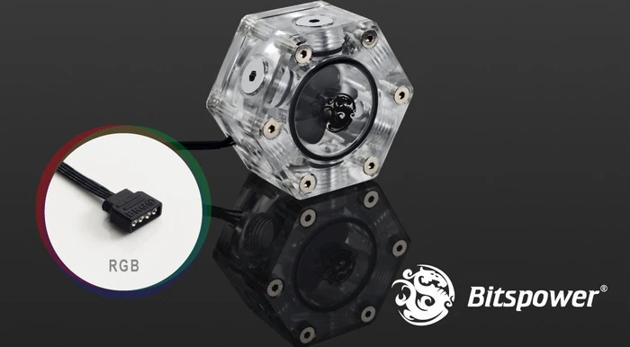 Bitspower Hexagon Durchflusssensor RGB