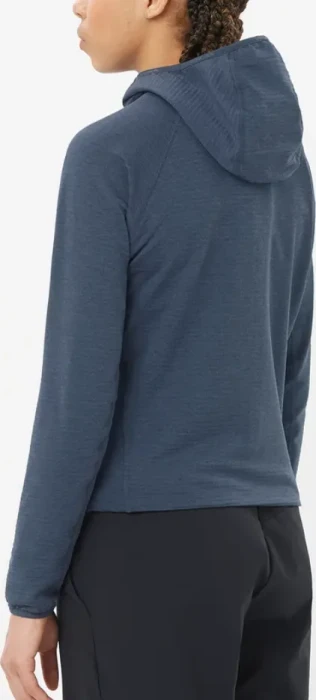 Salomon Essential Lightwarm Hooded Funktionsjacke blue nights (Damen)