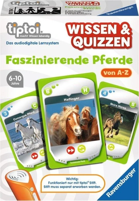 Ravensburger tiptoi Spiel: Wissen & Quizzen: Faszinierende Pferde