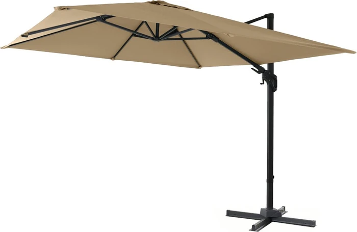 Siena Garden Elio N+ Ampelschirm 295x295cm taupe
