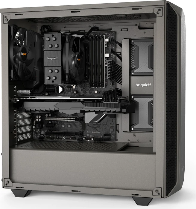 be quiet! Pure Base 500, grau, schallgedämmt
