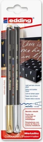 edding 1200 metallic silber/gold, 2er-Set