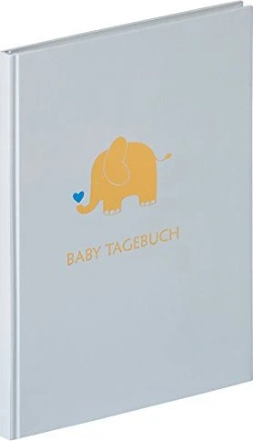 Walther Design Tagebuch Baby Animal, 20x28cm, blau