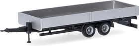 Herpa LKW-Tieflade-Tandemanhänger weiß
