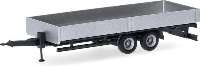 Herpa LKW-Tieflade-Tandemanhänger weiß