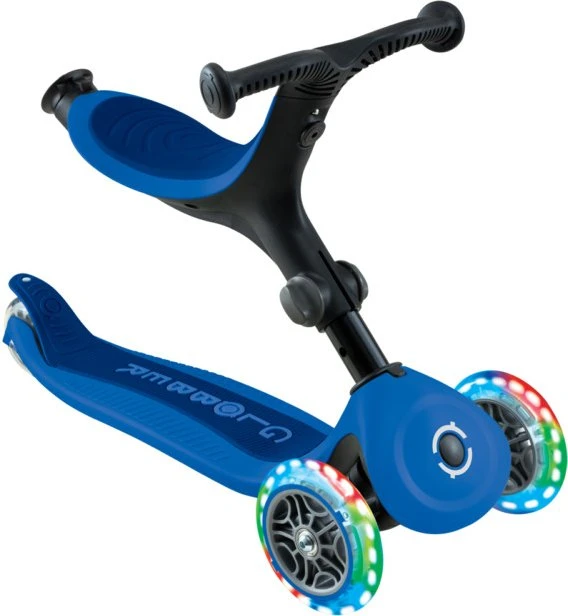 Globber Go Up Active Lights Kickboard navy blue/black