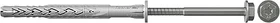 fischer SXRL 10x160 FUS R Schrauben/Dübel-Sortiment, 50 Stück