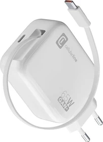Cellularline Retractable Power 65W weiß