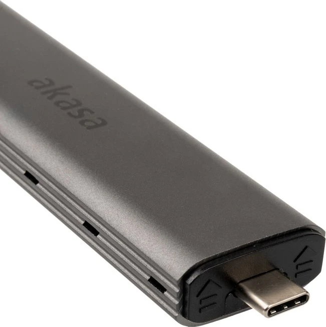 Akasa M.2 NVMe SSD Aluminium Enclosure, USB-C 3.1/USB-A 3.1