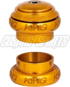 Chris King Sotto Voce NoThreadSet 1 1/8" straight Steuersatz komplett externe Lagerschalen (EC) gold