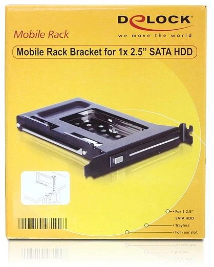 DeLOCK PCI Slotblech Wechselrahmen auf 2.5" SATA
