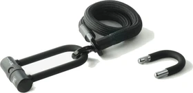 tex-lock eyelet U/X-Lock 80cm Textilschloss, Schlüssel onyx black