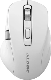 Alogic Apex Rechargeable Wireless Mouse weiß, USB/Bluetooth (AMBT7KWH)
