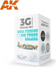 AK-Interactive 3rd Gen Acrylic Colors WWII Finnish Air Force Colors Farbset, 4-tlg.