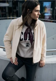 Street One Fake Fur Jacke soft beige (Damen)