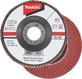 Makita Schleifscheibe Keramik-Aluminium-Oxid flach K40, 180mm, 1 Stück