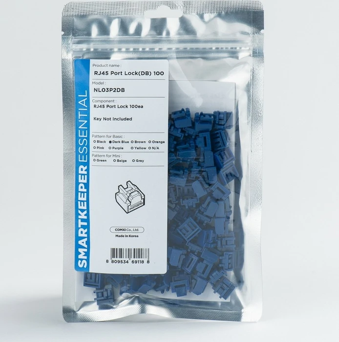 SmartKeeper RJ-45 Portblocker, Essential Basic, NL03, dunkelblau, 100er-Pack