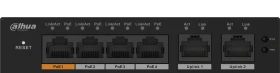 Dahua CS41 Desktop Gigabit Smart Switch, 6x RJ-45, 60W Hi-PoE (S4100-4GT2GT-60-C)