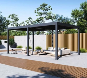 Paragon Grand Tuscan Pergola 600x370cm grau