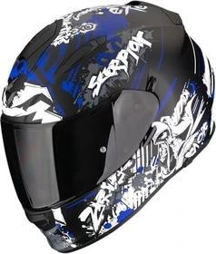 Scorpion EXO-491 Spector matt schwarz/blau/weiß