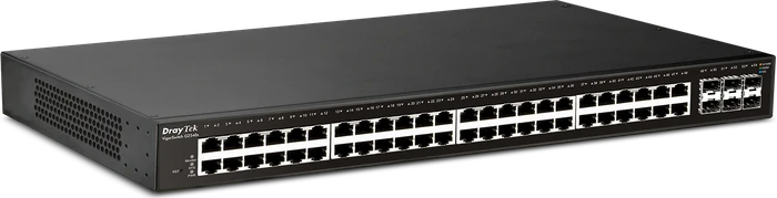 DrayTek VigorSwitch 2540 Rackmount Gigabit Managed Switch, 48x RJ-45, 6x SFP+