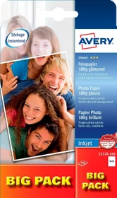 Avery-Zweckform Everyday Inkjet Fotopapier glänzend weiß, 10x15cm, 180g/m², 100 Blatt
