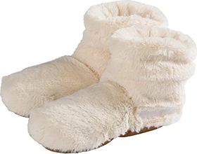 Warmies Slippies Boots Deluxe Fußwärmer beige