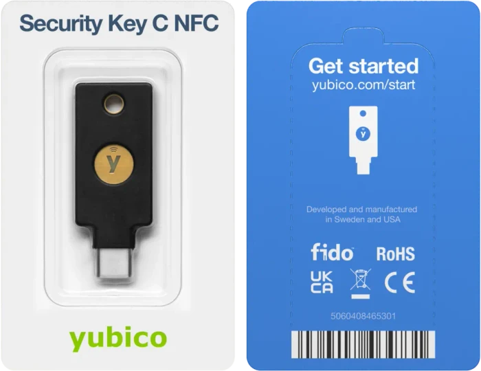 Yubico Security Key C NFC black, USB-C/NFC, 1 Stück